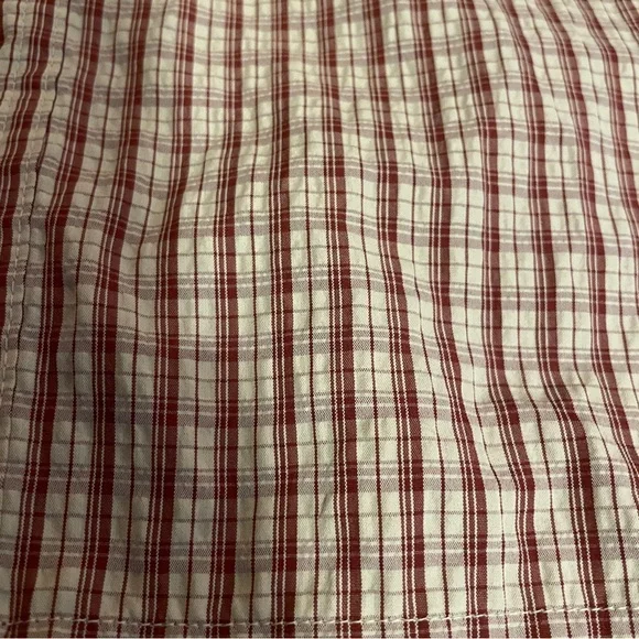 Eddie Bauer Men's Tan Plaid Button Down Shirt - Picture 6 of 10